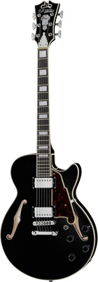 DAngelico Premier SS Black Flake pusiau akustinė gitara