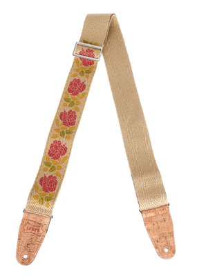 Levys Hemp Vegan Strap 2" Rosa P&R veganiškas gitaros diržas