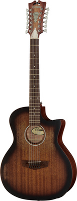 DAngelico Premier Fulton LS Aged Mah dvylikastygė akustinė gitara  