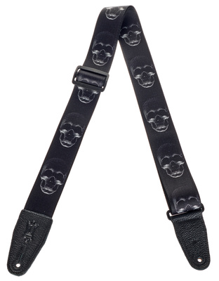 Levys Poly Strap 2" BK Skulls