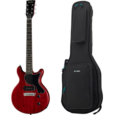Harley Benton DC-Junior Faded Cherry elektrinė gitara  