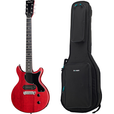 Harley Benton DC-Junior FAT Faded Che dviguba išpjova gitara