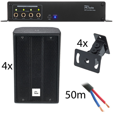 the box pro Waiting Room Bundle S black įmonių ir restoranų garso sistema