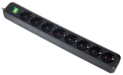 Brennenstuhl Eco-L 8 Way Split Sw 3m BK daugializdis