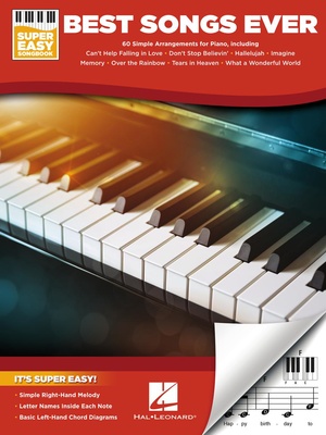 Hal Leonard Best Songs Ever Super Easy pianino dainų knyga