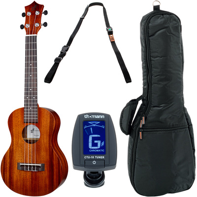 Harley Benton Hawaii Koa Tenor ukulelė rinkinys