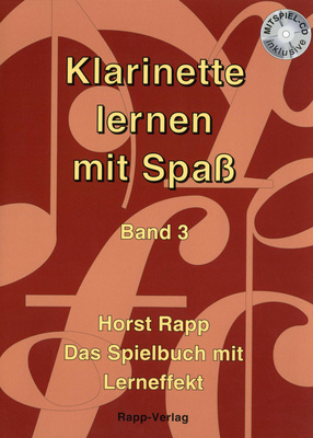 Horst Rapp Verlag Klarinette lernen mit Spaß 3 dainų rinkinys klarnetui