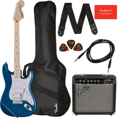 Squier Aff. Strat HSS MN PACK LPB elektrinės gitaros komplektas