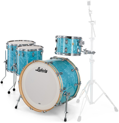 Ludwig Classic Maple 4pcs G. Blue būgnų korpusų komplektas
