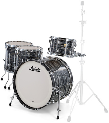 Ludwig Classic Maple 4pcs V. Black Oy būgnų korpusų komplektas
