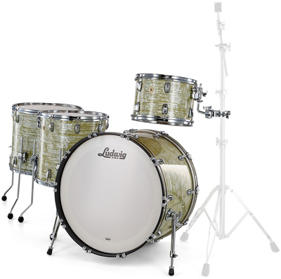 Ludwig Classic Maple 4pcs 24" Olive P premium klasės būgnų komplektas  