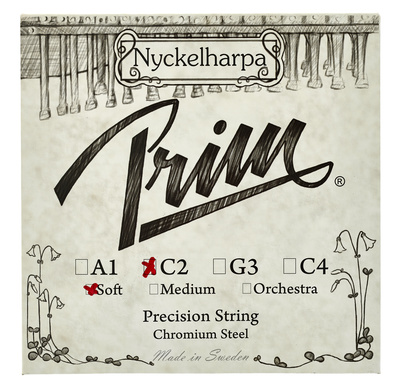 Prim Nyckelharpa String C2 Soft nykelharpos styga  