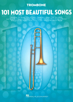 Hal Leonard 101 Beautiful Songs Trombono dainų knyga