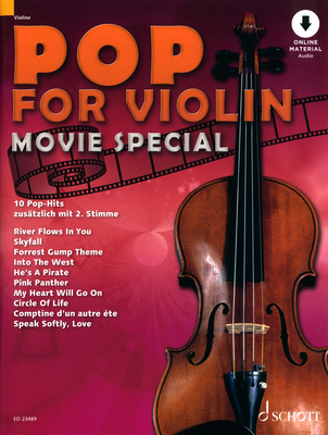 Schott Pop For Violin Movie Special smuiko natų knyga  