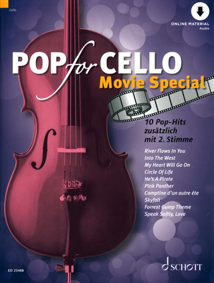 Schott Pop For Cello Movie Special dainų knyga violončelei  