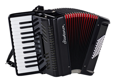 Startone Piano Accordion 48 Black MKII pianinis akordeonas