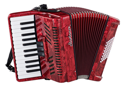 Startone Piano Accordion 48 Red MKII pianinis akordeonas
