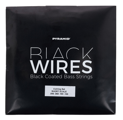 Pyramid C828S Short Scale Black Wires elektrinės bosinės gitaros styga