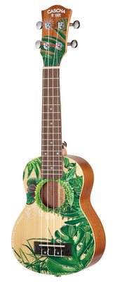 Cascha HH2602 Art Serie Leafy Sopran soprāna ukulele