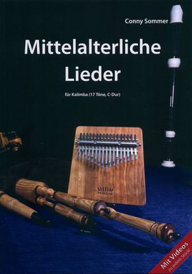 Conny Sommer Mittelalter Lieder Kalimba mušamųjų instrumentų dainų knyga