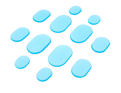Millenium Gel Damper Pads 12pcs Turquoi. būgnų slopintuvai