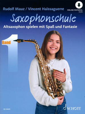 Schott Saxophonschule 1 mokymo medžiaga e/b-altiniam saksofonui