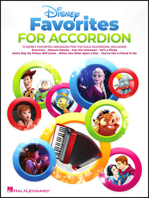 Hal Leonard Disney Favorites akordeono natų knyga