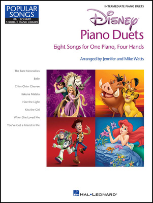 Hal Leonard Disney Piano Duets fortepijono dainų knygos