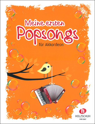 Holzschuh Verlag Meine ersten Popsongs akordeono natų knyga