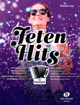 Holzschuh Verlag Feten-Hits akordeono natų knyga