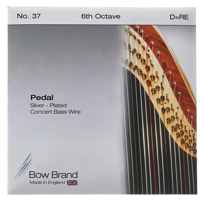 Bow Brand Pedal BW Silver 6th D No.37 pedalinės arfos styga