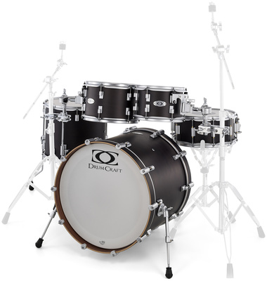DrumCraft Series 6 Standard Satin Black būgnų korpusų komplektas