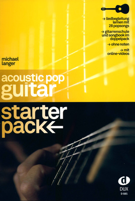 Edition Dux Acoustic Pop Guitar Starter akustinės gitaros mokomoji literatūra