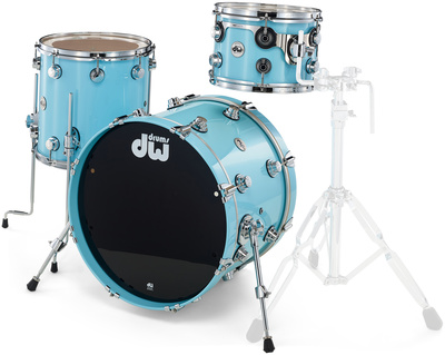DW Lacquer Custom Studio Egg Blue premium būgnų komplektas