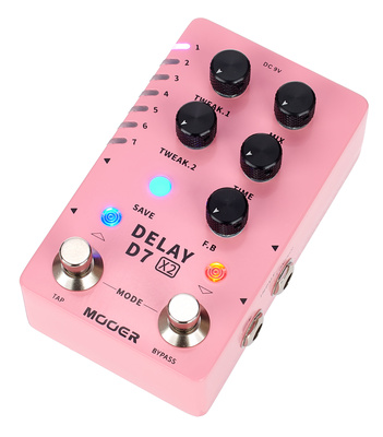 Mooer D7 X2 Delay uždelsimo pedalas