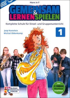 Bläser-Schulen-Verlag Gemeinsam Lernen 1 Horn in F mokomoji literatūra