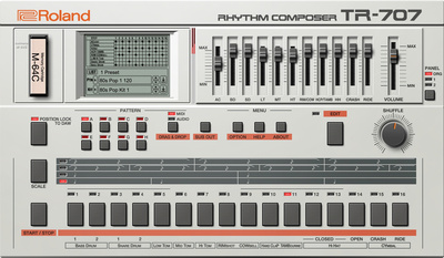 Roland Cloud TR-707 virtualus instrumentas  