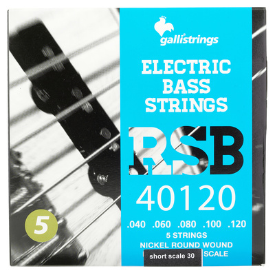 Galli Strings RSB40120 Short Scale 5-String pavienė elektrinės bosinės gitaros styga