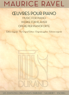 Editions Durand Ravel Œuvres Pour Piano fortepijono literatūra