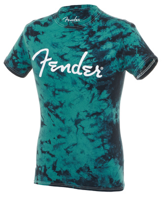 Fender T-Shirt Tie-Dye Logo Black XL