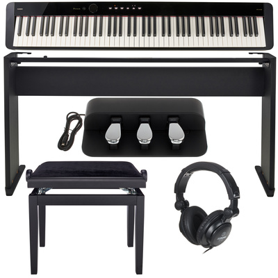 Casio PX-S1100 BK Deluxe Bundle kompaktiškas skaitmeninis pianinas