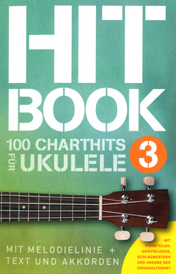 Bosworth Hitbook 3 ukulelės natų knyga