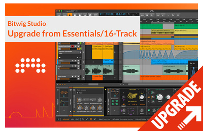Bitwig Studio UG Essentials/16-Track programinės įrangos atnaujinimas