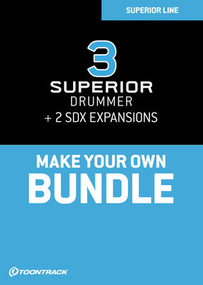 Toontrack Superior Drummer 3 Bundle virtualūs instrumentai ir samplai