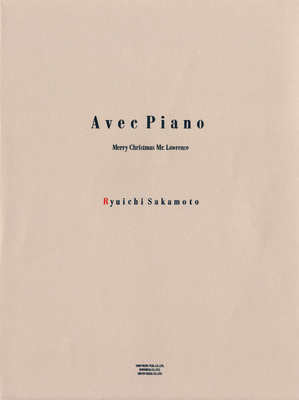Zen-On Ryuichi Sakamoto Avec Piano fortepijono dainų knyga