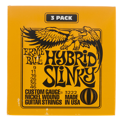 Ernie Ball 3222 3 Pack elektrinės gitaros stygos  