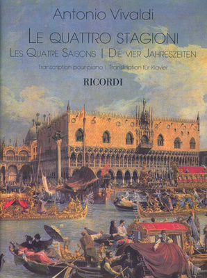Ricordi Vivaldi Vier Jahreszeiten Pian fortepijono literatūra