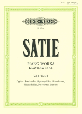 Edition Peters Satie Klavierwerke 1 fortepijono literatūra  