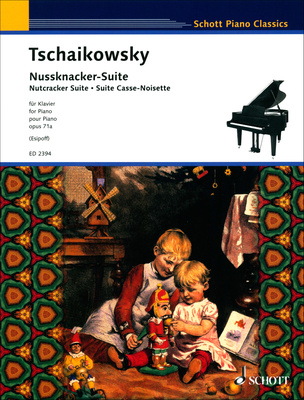 Schott Tschaikowsky Nussknacker-Suite fortepijono literatūra