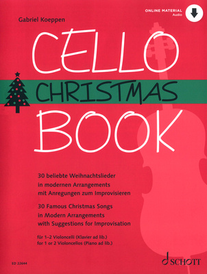 Schott Cello Christmas Book violončelės dainų knyga